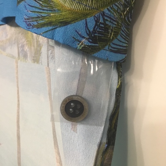 NATASHA ZINKO HAWAII PRINT CREPE OVERSIZED SHIRT - Picture 8 of 8